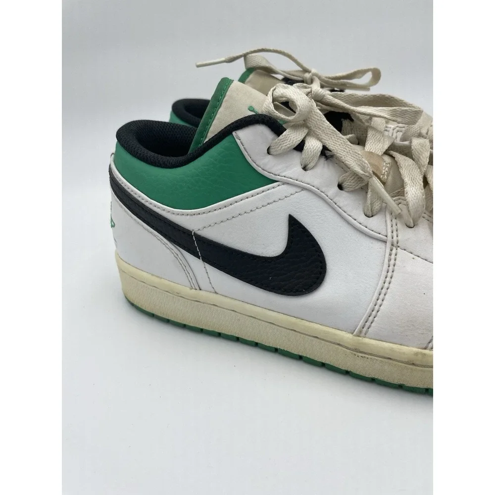 Air Jordan 1 Low White Lucky Green Size 10‎